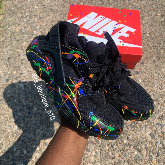 Custom Nike huarache size 4.5 grade school - Picture 2 of 4